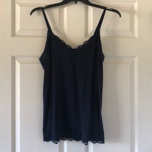 Lane Bryant Navy Blue Cami